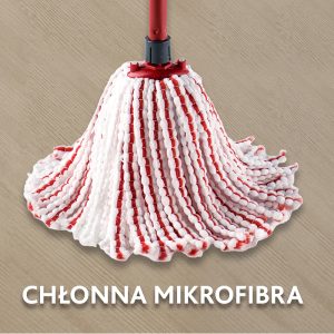 Mop sznurkowy Vileda Microfibre & Power - Dwa rodzaje włókien