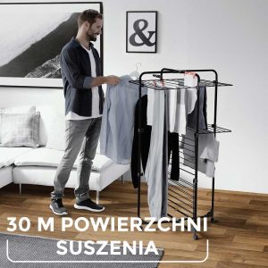 Suszarka na pranie Vileda Mixer 3 Ultimate czarna - 30 metrów powierzchni do suszenia