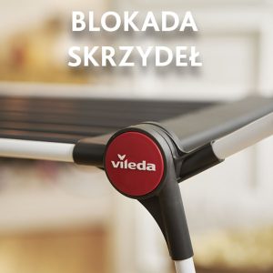 Suszarka na pranie Vileda Soft Care -  Zintegrowana blokada skrzydeł 