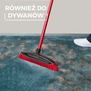 Szczotka do zamiatania sierści i włosów Vileda Always Clean Pet Pro -  Skutecznie czyści dywany 