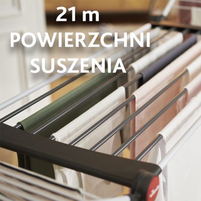 Suszarka na pranie Vileda Soft Care -  Duża powierzchnia suszenia 