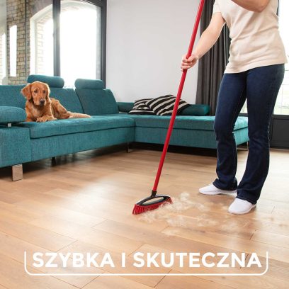 Szczotka do zamiatania sierści i włosów Vileda Always Clean Pet Pro -  Szybko i skutecznie usuwa sierść zwierząt 