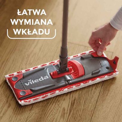 Wkład do mopa Vileda Ultramax Care -  Łatwa wymiana wkładu 