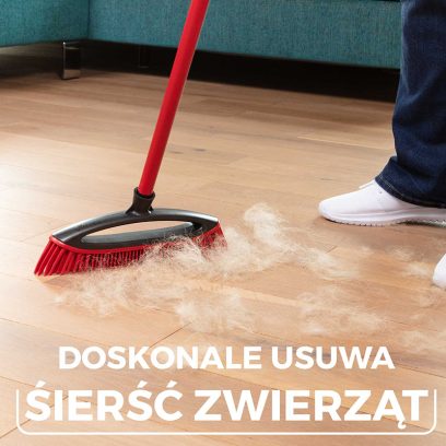 Szczotka do zamiatania sierści i włosów Vileda Always Clean Pet Pro -  Z łatwością przyciąga sierść zwierząt 