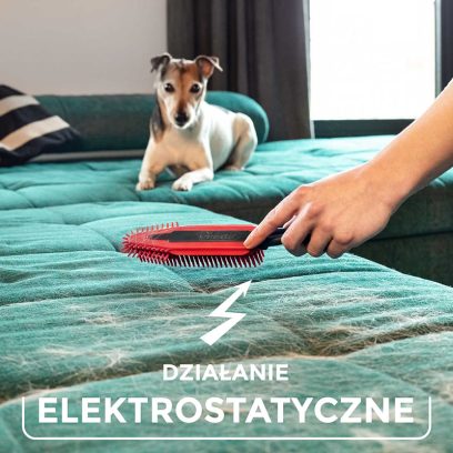 Szczotka elektrostatyczna do sierści i włosów Vileda Pet Pro -  Działanie elektrostatyczne 